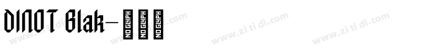 DINOT Blak字体转换